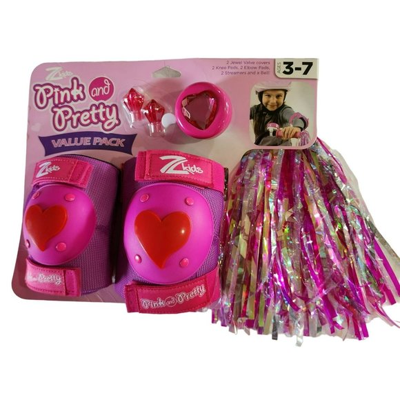 Zkids Print And Pretty Elbow And Knee Pat Set With Bike Bell - Picture 2 of 10